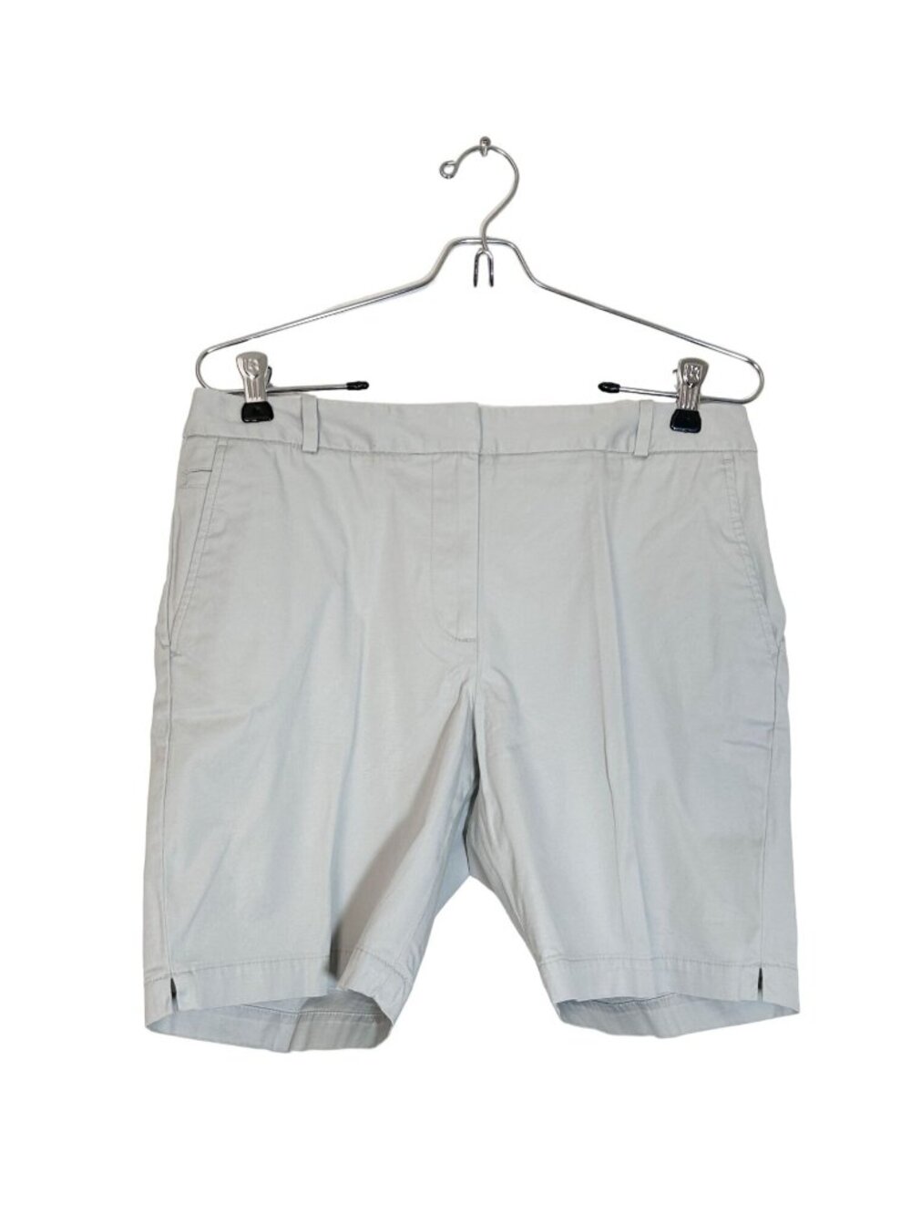 Talbots Women's 7" Twill Shorts in Marble Gray - Sz 6 - New